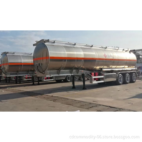 Serbatoio diesel in alluminio 40000 45000 litri 5 compartimenti rimorchio per le petroliere a olio
